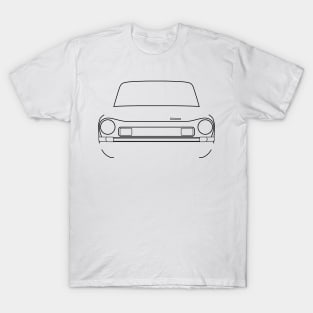 Simca 1501 classic car black outline graphic T-Shirt